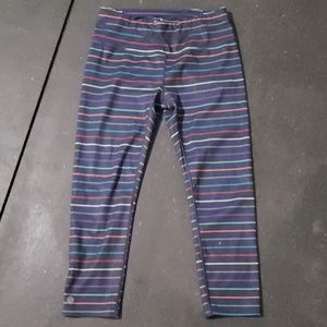 Athleta Chaturanga crop leggings multi stripes